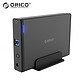 ORICO 奥睿科 3.5英寸移动硬盘底座 USB3.0 黑色 7688U3