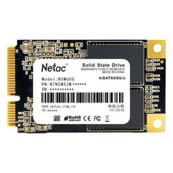 朗科（Netac）60GB SSD固态硬盘 mSATA接口 N5M/纤薄小巧 动力强劲