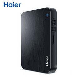 海尔（Haier）云悦mini S-J9 迷你主机台式电脑商用办公mini主机(四核J3160 4G 256G SSD WIFI 正版Win10)