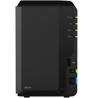 Synology 群晖 DS218 2盘位NAS (RTD1296、2GB）