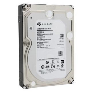 SEAGATE 希捷 Enterprise NAS系列 3.5英寸NAS硬盘 8TB(PMR、7200rpm、256MB)ST8000NE0001