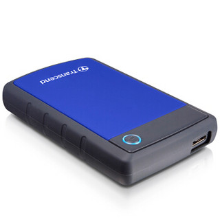  Transcend 创见 StoreJet 25H3B USB3.0 移动硬盘 1TB 蓝色