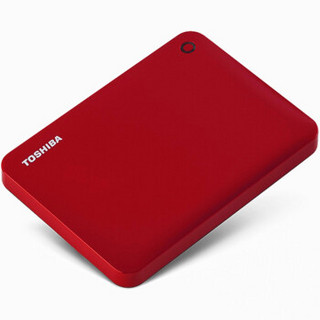  TOSHIBA 东芝 V8 CANVIO高端系列 2.5英寸 移动硬盘 500GB 活力红