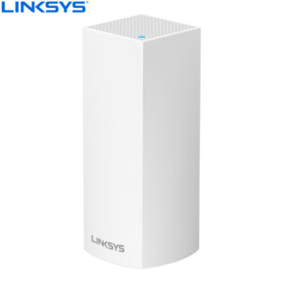 领势LINKSYS Velop AC2200M 三频无线路由器 智能Mesh分布式WIFI电力猫升级双千兆家用大户型穿墙 单支装