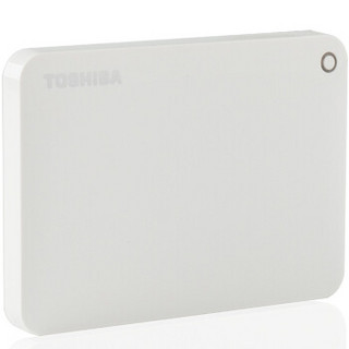  TOSHIBA 东芝 V8 CANVIO高端系列 2.5英寸 移动硬盘 500GB 清新白