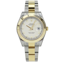 ROLEX 劳力士 日志型II系列 116333-72213 G 男士自动机械表 象牙盘 镶钻