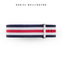 DanielWellington 丹尼尔惠灵顿 DW00200051 原装表带18mm尼龙银色针扣女款 （适用于36mm表盘系列）