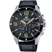 CASIO 卡西欧 EDIFICE系列 EFR-553L-1B 男士商务休闲石英表 经典三盘六指针