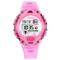 Disney 迪士尼 55061P 儿童多功能运动电子表（粉色） 夜光