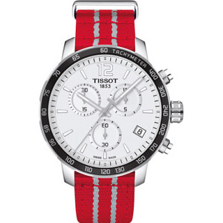 TISSOT 天梭 T095.417.17.037.12 男士编织带石英手表