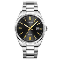 CASIO 卡西欧 指针系列 MTP-1302D-1A2 男士钢链石英手表 夜光 防水