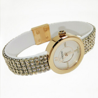 SWAROVSKI 施华洛世奇 5027319 Piazza Mini Mesh Rose Gold Tone 女士石英手表