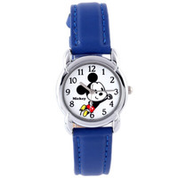 Disney 迪士尼 54021L 儿童蓝色米奇石英表 皮带