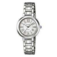 CASIO 卡西欧 SHE-4029D-7A 女士石英表(靓丽银) 施华洛世奇元素
