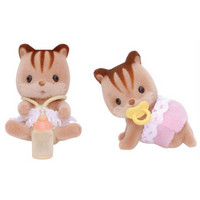  Sylvanian Families 森贝儿家族 宝宝&双胞胎 过家家玩具 松鼠双胞胎SYFC32318