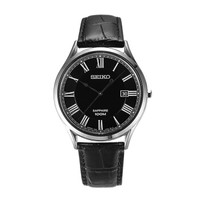 SEIKO 精工 SGEG99J1 Gents石英男表 时尚休闲黑盘黑带
