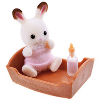 Sylvanian Families 森贝儿家族 宝宝&双胞胎 过家家玩具 巧克力兔宝宝 SYFC34108