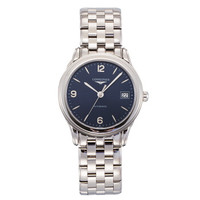 LONGINES 浪琴 军旗系列 L4.774.4.96.6 男士机械手表 36mm 蓝色 精钢 银色 精钢