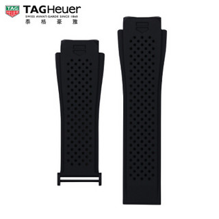 TAG Heuer 泰格豪雅 2FT6076 智能腕表黑色橡胶表带 适配PVD黑钛合金表扣 45毫米