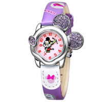 Disney 迪士尼 DC-54016PL 儿童石英表(紫色) 可爱米妮头表盘