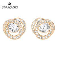 SWAROVSKI 施华洛世奇 GENERATION 梨形仿水晶螺旋穿孔耳钉