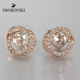 SWAROVSKI 施华洛世奇 GENERATION 梨形仿水晶螺旋穿孔耳钉