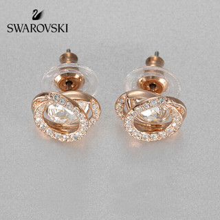 SWAROVSKI 施华洛世奇 GENERATION 梨形仿水晶螺旋穿孔耳钉
