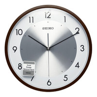 SEIKO 精工 时尚创意欧式客厅居家铝面挂钟挂表