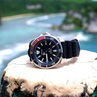 SEIKO 精工 PROSPEX系列 SRPB53J1 男士机械腕表 43.8mm 蓝色 黑色 树脂