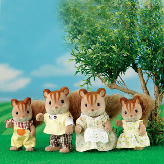 Sylvanian Families 森贝儿家族 家族系列 SYFC31368/4172 过家家玩具 核桃松鼠家族