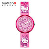 swatch 斯沃琪 ZFLNP005 HELLO KITTY BUTTERFLY女士石英表