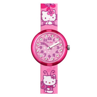 swatch 斯沃琪 ZFLNP005 HELLO KITTY BUTTERFLY女士石英表