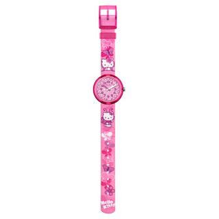 swatch 斯沃琪 ZFLNP005 HELLO KITTY BUTTERFLY女士石英表