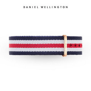 Daniel Wellington DanielWellington）DW表带18mm尼龙玫瑰金针扣女款DW00200030（适用于36mm表盘系列）