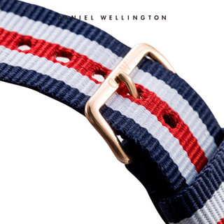 Daniel Wellington DanielWellington）DW表带18mm尼龙玫瑰金针扣女款DW00200030（适用于36mm表盘系列）