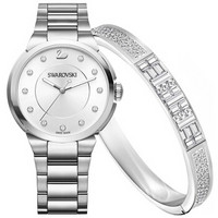 SWAROVSKI 施华洛世奇 5223395 Ethic手镯 & City Watch Set石英女表