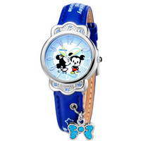 Disney 迪士尼 DC-54001L 儿童可爱公主石英表（蓝色） 夜光指针