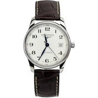LONGINES 浪琴 名匠系列 L2.518.4.78.3 男士机械手表 36mm 白色 棕色 鳄鱼皮