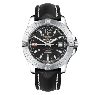 BREITLING 百年灵 挑战者系列 A1738811-BD44-435X 男士机械腕表 44mm 黑色 黑色 牛皮