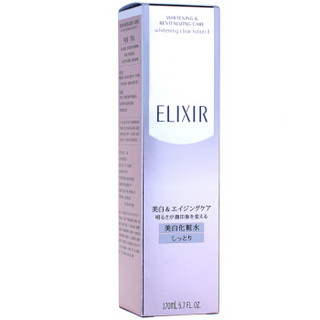 ELIXIR 怡丽丝尔 纯肌净白晶润水(滋润型)170ml 补水保湿 美白柔肤