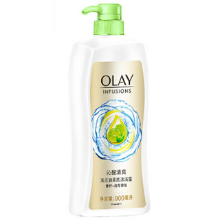 OLAY 玉兰油 美肌清爽沐浴乳 沁醒清爽 青柠白茶 900ml