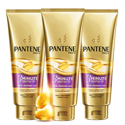 PANTENE 潘婷 3分钟奇迹多效损伤修护发膜 180ml*3瓶（赠同款护发膜70ml*3） *2件