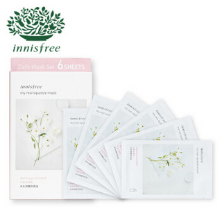 innisfree 悦诗风吟 悦享鲜萃面膜 （白牡丹） 25ml*6片