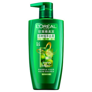 L'OREAL PARIS 巴黎欧莱雅 茶树植萃去屑限量无硅油洗护礼盒（洗发露500ml+凝胶180ml+赠润发乳200mlx3）