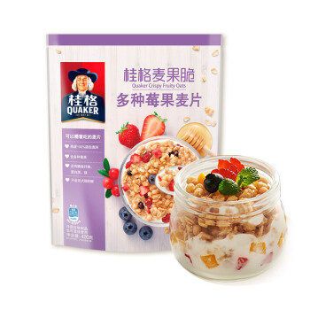 quaker桂格麦果脆多种莓果麦片420g2件