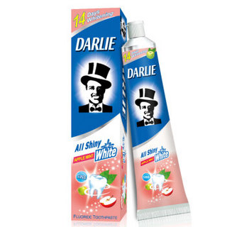 黑人（DARLIE）海外版苹果薄荷味美白牙膏140g 防蛀护齿清新口气 *10件