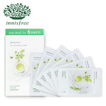 innisfree 悦诗风吟 悦享鲜萃面膜(绿茶)25ml*6片装