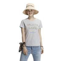 NORTHLAND 诺诗兰 GQ072A18 女式短袖T恤(浅麻灰色 S)