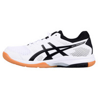 ASICS 亚瑟士 男士羽毛球运动鞋 B756Y-0190 (白|黑、43.5)