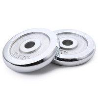 凯速电镀杠铃片5KG（2.5公斤*2）两片装 家用运动健身器材组合套装男士女士小孔哑铃片举重配重（孔径28mm）
